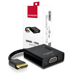 AXAGON RVH-VG2, HDMI -> VGA redukce / adaptér, FullHD, micro USB nap. konektor