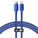 Baseus CAJY000203 Crystal Shine Series Datový Kabel USB-C - Lightning 20W 1,2m Blue