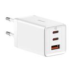 Baseus CCGP120202 GaN5 Pro Quick Nabíječka USB + 2x USB-C 65W White