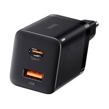 Baseus CCSUPP-E01 Super Si Quick Nabíječka USB + USB-C 30W Black