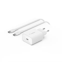 Belkin BOOST CHARGE™ 25W USB-C Power Delivery PPS nástěnná nabíječka + 1m USB-C na USB-C kabel, bílá