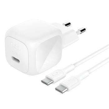 Belkin BOOST CHARGE™ 45W USB-C Power Delivery PPS nástěnná nabíječka + 1m USB-C na USB-C kabel, bílá
