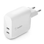 Belkin BOOST CHARGE™ Duální 40W USB-C Power Delivery nástěnná nabíječka, bílá