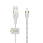 Belkin BOOST CHARGE™ Lightning/USB-A kabel, 1m, bílý - odolný PRO Flex