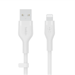 Belkin BOOST CHARGE™ Lightning/USB-A kabel, 2m, bílý - Flex