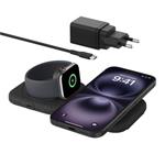 Belkin BOOST CHARGE™ PRO Qi2 2v1 Bezdrátová skládací cestovní podložka pro iPhone/Apple Watch/AirPods, černá