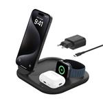 Belkin BOOST CHARGE™ Qi2 15W 3v1 Magnetický nabíjecí stojan, skládací, černá