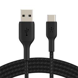 Belkin BOOST CHARGE™ USB-C/USB-A kabel, 2m, černý - odolný