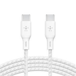 Belkin BOOST CHARGE™ USB-C/USB-C kabel 100W, 2m, bílý - odolný