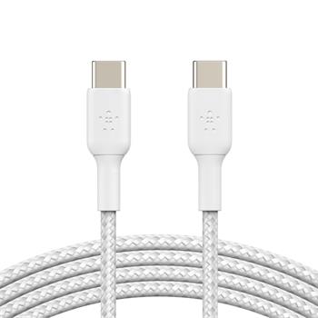 Belkin BOOST CHARGE™ USB-C/USB-C kabel, 1m, bílý - odolný - 2pack