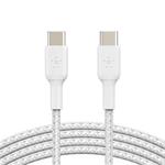 Belkin BOOST CHARGE™ USB-C/USB-C kabel, 2m, bílý - odolný - 2pack