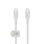 Belkin BOOST CHARGE™ USB-C/USB-C kabel, 2m, bílý - odolný PRO Flex