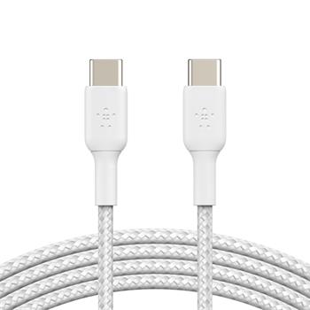 Belkin BOOST CHARGE™ USB-C/USB-C kabel, 2m, bílý - odolný