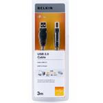 Belkin kabel USB 2.0. A/B řada standard, 3m