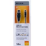 Belkin kabel USB 2.0  A/mini B 5-pin řada standard, 1,8m
