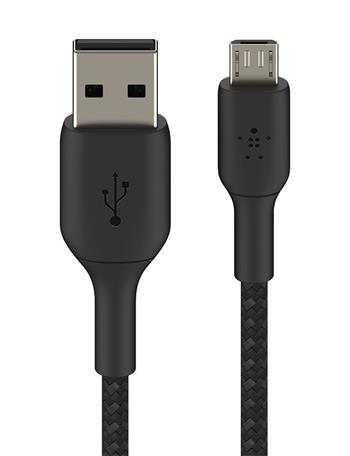 Belkin microUSB kabel, 1m, černý - odolný