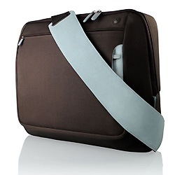 Belkin Neoprene Messenger Bag for Notebook up to 17', hnědá/modrá