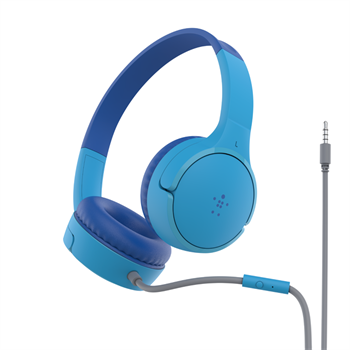 Belkin SOUNDFORM™ Mini - Wired On-Ear Headphones for Kids - dětská sluchátka, modrá