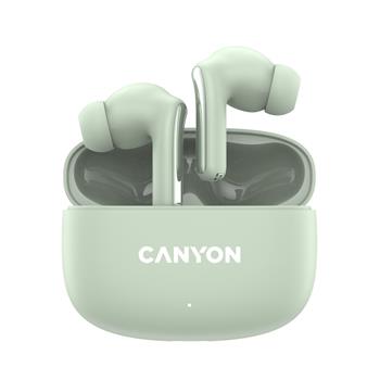 Bezdrátová stereo sluchátka True Wireless OnGo 9 zelená