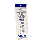 Brother ID-2020, štítek razítka s průhlednou krytkou, 12ks (20x20 mm)