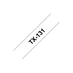 Brother - TX-131, průsvitná / černá (12mm)