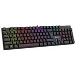 C-TECH Mechanická herní klávesnice Morpheus (GKB-11), casual gaming, CZ/SK, červené spínače, RGB podsvícení, USB