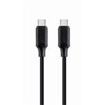 CABLEXPERT Kabel USB PD (Power Delivery), 60W, Type-C na Type-C kabel (CM/CM), 1,5m, datový a napájecí, černý
