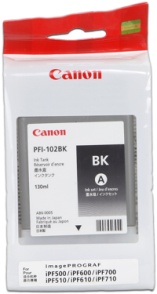 Canon cartridge PFI-102BK iPF-500, 6x0, 7xx, LP-xx (PFI102BK)