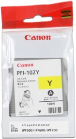 Canon cartridge PFI-102Y iPF-500, 6x0, 7xx, LP-xx (PFI102Y)