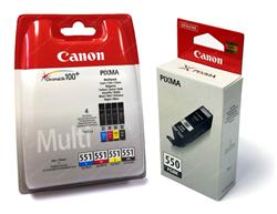 Canon cartridge PGI-550/CLI-551 PGBK/C/M/Y/BK/GY Multi Pack/1x15ml, 5x7ml