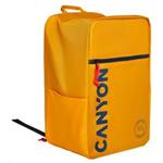 CANYON CSZ-02 batoh pro 15.6" notebook, 20x25x40cm, 20L, příruční zavazadlo, žlutá