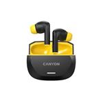 CANYON headset HEXAGON 7 TWS ANC+ENC Wireless Charge Black Yellow