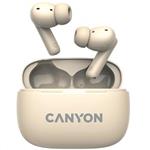 CANYON headset OnGo TWS-10 ANC+ENC Béžová