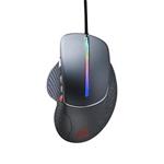 CANYON herní myš APSTAR, 6 programovatelných tlačítek, senzor Sunplus, až 6400 DPI, opletený kabel,RGB podsvícení, šedá