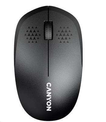 CANYON myš optická bezdrátová MW-4, 1200 dpi,3 tl., Bluetooth, AA baterie, černá