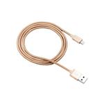 CANYON nabíjecí kabel Lightning MFI-3, opletený, Apple certifikát, délka 1m, zlatá