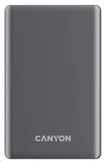 CANYON Power bank PB-505 slim Magsafe 5000 mAh PD20W Dark Grey