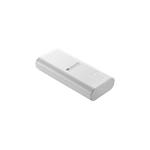 CANYON powerbanka PB-103, 10000mAh Li-poly, Input 5V/2A, Output 5V/2.1A, Smart IC, USB kabel 0.25m, bílá