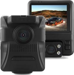 CEL-TEC E20 Dual GPS - duální palubní kamera do auta 1080p, microSDXC, 2.4" LCD, černá