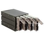 CHIEFTEC interní box do 5,25" pro 4x SAS/SATA HDD,černý, hot-swap, ALU
