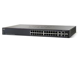 Cisco SF300-24P, 24x10/100 PoE +2xGig+2xSFP Switch