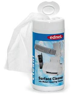 Čistící ubrousky EDNET čistič povrchů 100 pcs (surface cleaner)