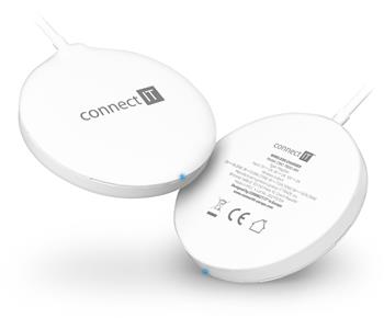 CONNECT IT MagSafe Wireless Fast Charge bezdrátová nabíječka, 15 W, BÍLÁ