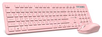 CONNECT IT Wireless FashionCombo2 Pink bezdrátová klávesnice + myš, USB 2,4GHz, růžová