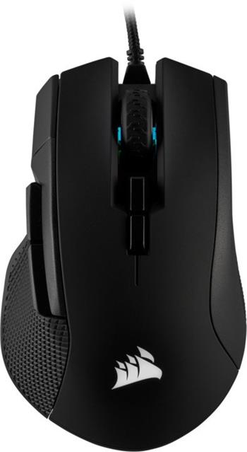 CORSAIR Ironclaw/Herní/Optická/Pro praváky/18 000 DPI/Drátová USB/Černá