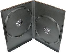 COVER IT Krabička na 2 DVD 7mm slim černý - karton 100ks