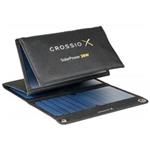 CRONO CROSSIO solární panel 3.0/ 28 W/ USB-A/ USB-C/ černý