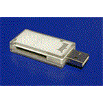 Čtečka karet USB 2.0, pro SD/SDHC/SDXC, bílá