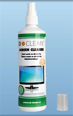 D-Clean Čisticí roztok na obrazovky, LCD monitory, filtry 250ml