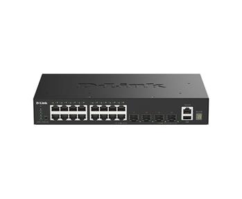 D-Link 16 Ports GE + 4 Ports 10G SFP+ Smart Managed Switch - DGS-1530-20/E